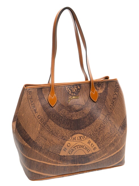 PLANETARIUM Borsa shopping grande monocromat.dk brow/tan - Borse Donna