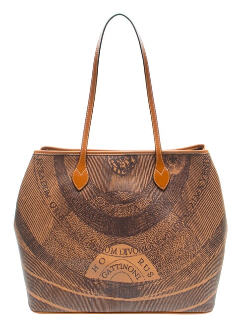 PLANETARIUM Borsa shopping grande monocromat.dk brow/tan - Borse Donna