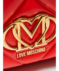 LOVE MOSCHINO EMBOSSED Borsa a spalla / a tracolla ROSSO - Borse Donna - 3