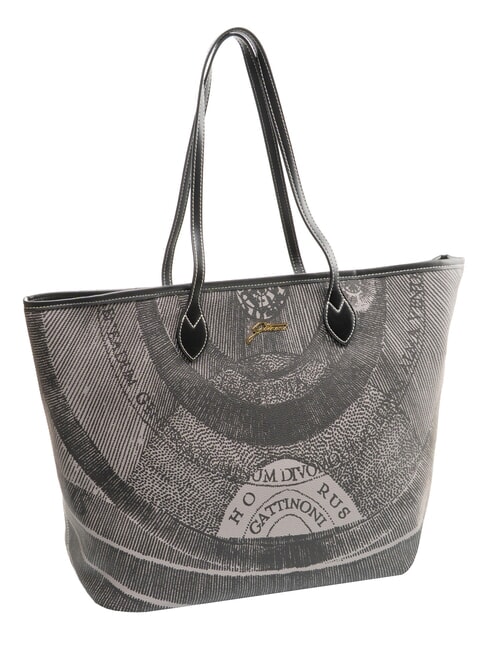 PLANETARIUM Borsa shopping grande monochrom lt grey/ black - Borse Donna