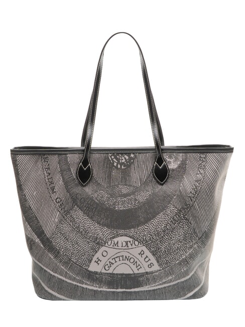 PLANETARIUM Borsa shopping grande monochrom lt grey/ black - Borse Donna