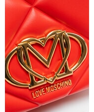 LOVE MOSCHINO EMBOSSED Mini Bag a tracolla ROSSO - Borse Donna - 3