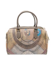 GATTINONI PLANETARIUM Borsa bauletto con tracolla wild watercolor/ dk taupe - Borse Donna - 4