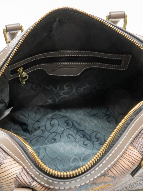 PLANETARIUM Borsa bauletto con tracolla wild watercolor/ dk taupe - Borse Donna