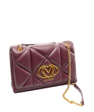 LOVE MOSCHINO EMBOSSED Borsa a spalla / a tracolla vino - Borse Donna - 2