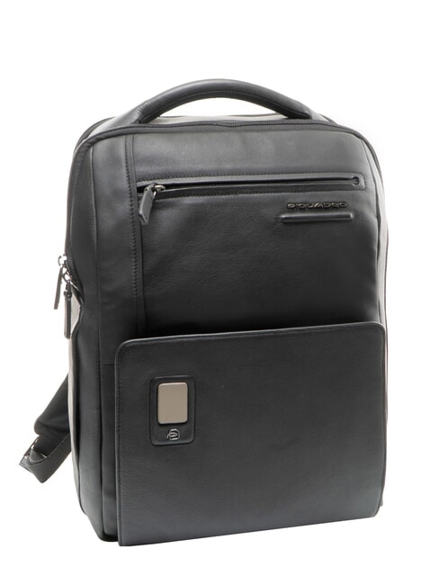 AKRON Zaino in pelle Nero - Zaini da lavoro porta PC