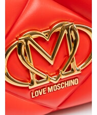LOVE MOSCHINO EMBOSSED Borsa a tracolla, doppia portabilit&agrave; ROSSO - Borse Donna - 3