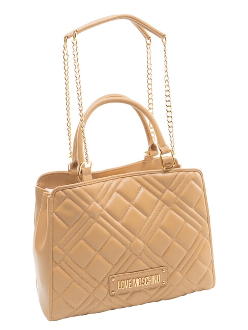 QUILTED Borsa a mano, con tracolla a catena beige - Borse Donna