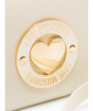 LOVE MOSCHINO CUPID Borsa mini a tracolla avorio - Borse Donna - 3