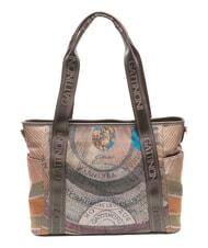GATTINONI PLANETARIUM Borsa a spalla wild watercolor/ dk taupe - Borse Donna - 4