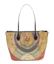 GATTINONI PLANETARIUM Shopping Bag wild watercolor/ dk taupe - Borse Donna - 4
