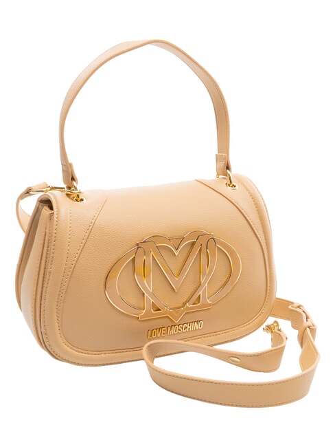 LOGO Borsa a spalla, con tracolla beige - Borse Donna