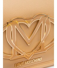 LOVE MOSCHINO LOGO Borsa a spalla, con tracolla beige - Borse Donna - 4