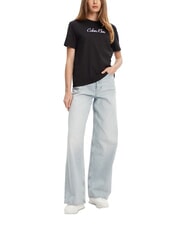 CALVIN KLEIN 20S CLASSIC LOGO T-shirt a manica corta black - T-shirt e Top Donna - 3
