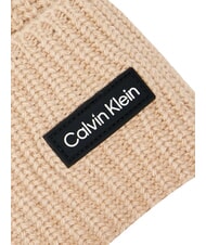 CALVIN KLEIN ESSENTIAL PATCH Cappello misto lana beige - Cappelli - 3