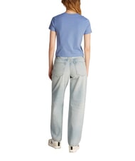 CALVIN KLEIN PLACED INSTITUTIONAL T-shirt a manica corta, in cotone blue - T-shirt e Top Donna - 2