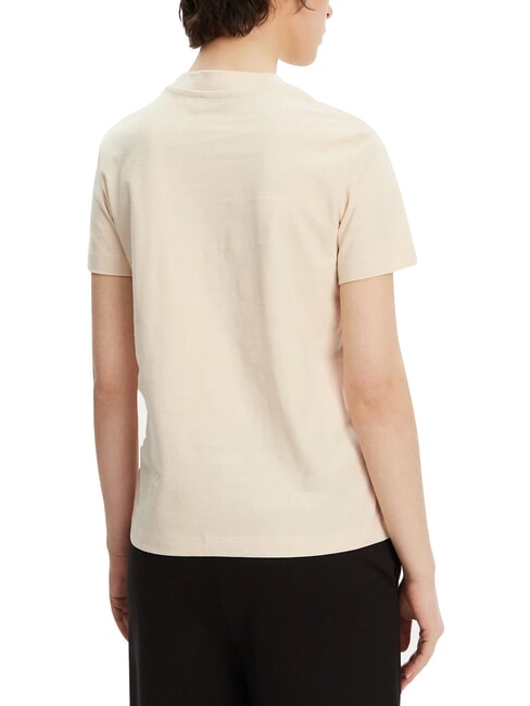 APPLIQUE REGULAR T-shirt in cotone, a manica corta beige - T-shirt e Top Donna