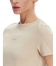 CALVIN KLEIN PLACED INSTITUTIONAL T-shirt a manica corta, in cotone grey - T-shirt e Top Donna - 3