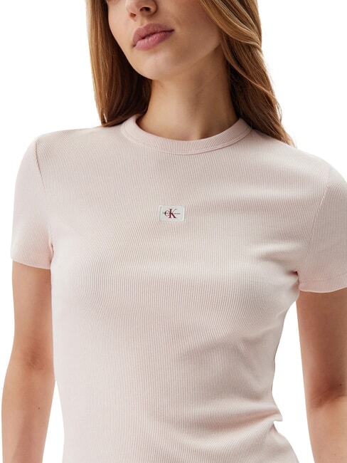 WOVEN LABEL T-shirt a manica corta pink - T-shirt e Top Donna