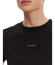 CALVIN KLEIN PLACED INSTITUTIONAL T-shirt a manica corta, in cotone black - T-shirt e Top Donna - 3
