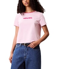 CALVIN KLEIN SS RETRO LOGO GRAPHI T-shirt a manica corta pink - T-shirt e Top Donna - 4