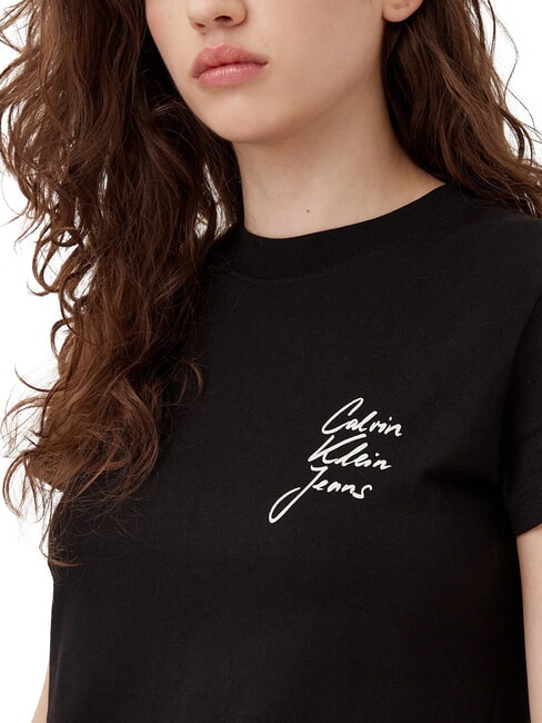 SCRIPT INSTITUTIONAL T-shirt a manica corta, in cotone black - T-shirt e Top Donna
