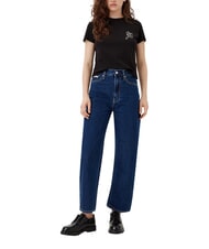 CALVIN KLEIN SCRIPT INSTITUTIONAL T-shirt a manica corta, in cotone black - T-shirt e Top Donna - 5