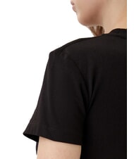 CALVIN KLEIN SCRIPT INSTITUTIONAL T-shirt a manica corta, in cotone black - T-shirt e Top Donna - 4