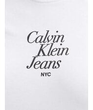 CALVIN KLEIN FONT GRAPHIC REGULAR T-shirt a manica corta white - T-shirt e Top Donna - 4
