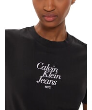 CALVIN KLEIN FONT GRAPHIC REGULAR T-shirt a manica corta black - T-shirt e Top Donna - 4