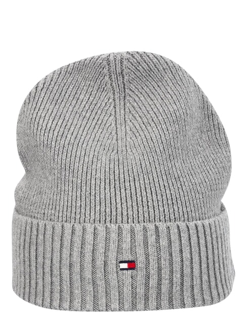 TH FLAG Cappello beanie in cotone con risvolto grey - Cappelli