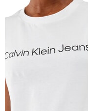 CALVIN KLEIN CORE INSTIT LOGO T-shirt a manica corta white - T-shirt e Top Donna - 4
