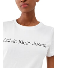 CALVIN KLEIN CORE INSTIT LOGO T-shirt a manica corta white - T-shirt e Top Donna - 3