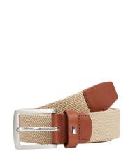 TOMMY HILFIGER DENTON ELASTIC Cintura da uomo in tessuto intrecciato beige - Cinture - 3