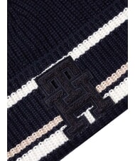 TOMMY HILFIGER MONOGRAM Cappello misto lana e cashemere blue - Cappelli - 3