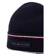 TOMMY HILFIGER CORP LAMBS Cappello misto lana blue - Cappelli - 3