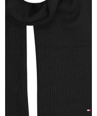 TOMMY HILFIGER FLAG PIMA Sciarpa in cotone e cashmere black - Sciarpe - 2
