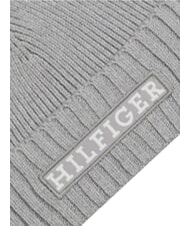 TOMMY HILFIGER MONOTYPE BEANIE Cappello in cotone e lana grey - Cappelli - 3