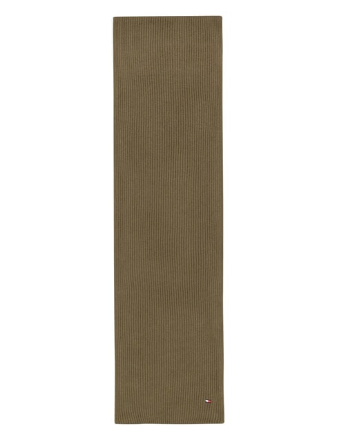 ESSENTIAL FLAG Sciarpa in cotone e cashmere army green - Sciarpe