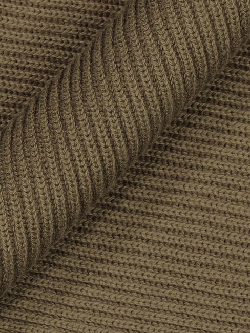 ESSENTIAL FLAG Sciarpa in cotone e cashmere army green - Sciarpe