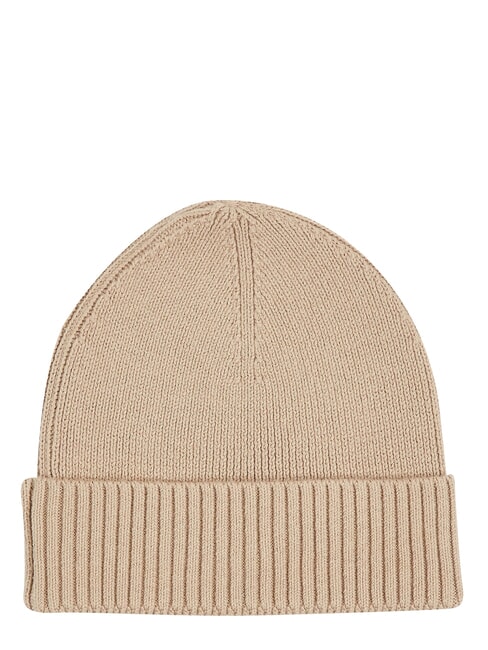 TH FLAG Cappello beanie in cotone con risvolto beige - Cappelli