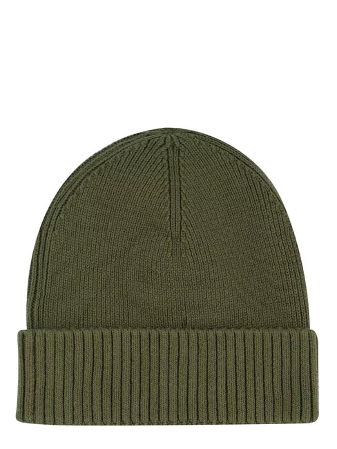 TH FLAG Cappello beanie in cotone con risvolto green - Cappelli