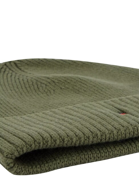 TH FLAG Cappello beanie in cotone con risvolto green - Cappelli