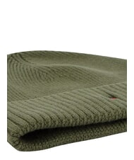 TOMMY HILFIGER TH FLAG Cappello beanie in cotone con risvolto green - Cappelli - 4