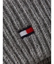 TOMMY HILFIGER ESSENTIAL FLAG Guanti in cotone e cashmere grey - Guanti - 3
