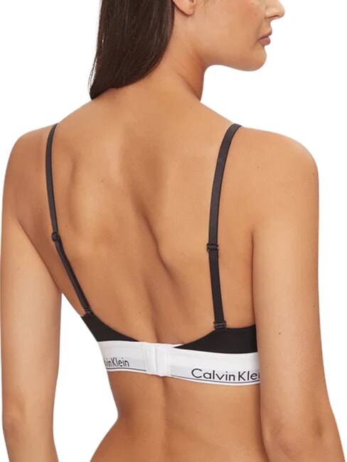 CK Reggiseno bralette cotone stretch black - Reggiseni Donna