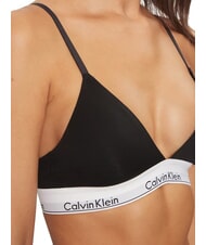 CALVIN KLEIN CK Reggiseno bralette cotone stretch black - Reggiseni Donna - 3