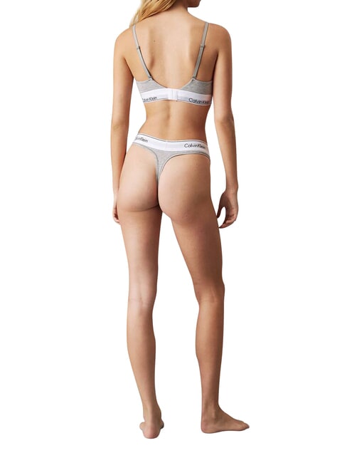 CK Reggiseno bralette cotone stretch grey - Reggiseni Donna