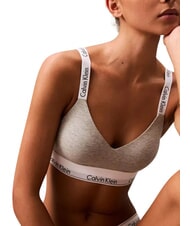 CALVIN KLEIN LIGHTLY LINED Reggiseno 100% cotone grey - Reggiseni Donna - 3