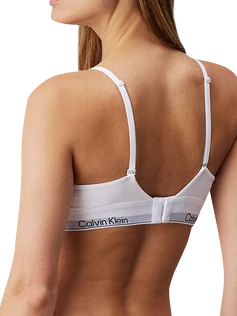 CK Reggiseno bralette cotone stretch white - Reggiseni Donna